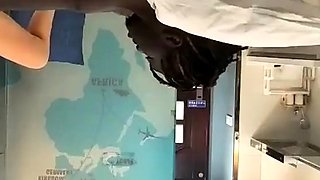 Close Up Black And White Blowjob