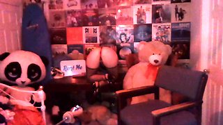 Blonde in stocking masturbation