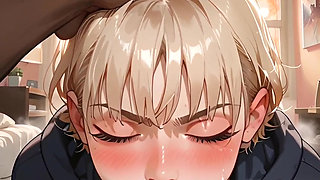 Petite babe deepthroats giant BBC