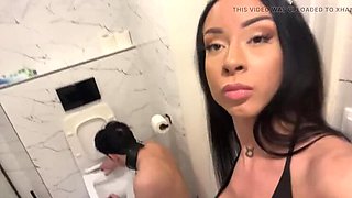 German Princess Caramella Del X Tramples Slave in Shower - Amateur Femdom Foot Fetish with Huge Tits