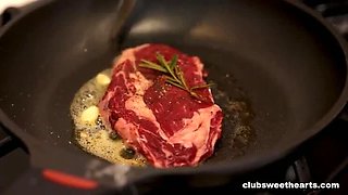 Christafeer Robien Gets a Juicy Steak & BJ from Anasteysha Lee