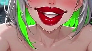 Cyberpunk Anime Women Boobs Shaking, Ai Animation