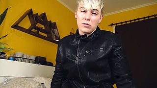 Leather Dyke Dominates You - Bound, Overstimmed, and Used! POV domination for women