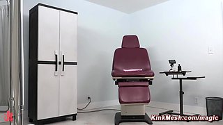 Doctor gives patient ass fucking exam