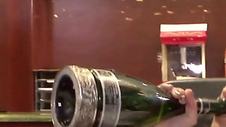 My slutty friend fucks me gently at home