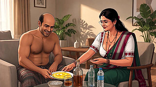 Sujatha Aunty Hits Balu Again While Husbend in House