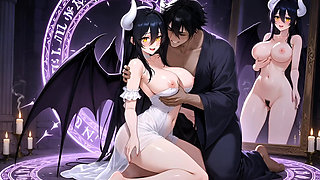 Albedo Succubus Magical Bonding Ritual Passionate Creampie Devotion Fantasy