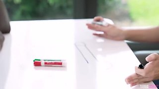 Naughty Teacher's Passion Explodes in Interracial Big-Tit Heat