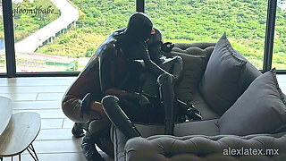 Horny in Latex Enjoying the View - Alex Latex