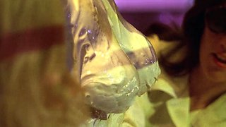 Perfect blond making solo masturbation