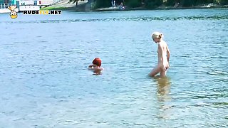 Nudist Really Likes Exposing Herself And Showing Off