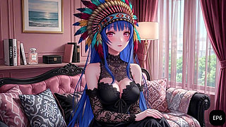 Cute Brunette Girl Sharing Sensual Moments with Two Dark Men AI Hentai