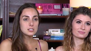 Two Latina lezzies love fat caboose pussy
