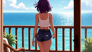 Towa's Naughty Beach Day: Sun-drenched Curves to Sensual Soak the Reveal You Crave