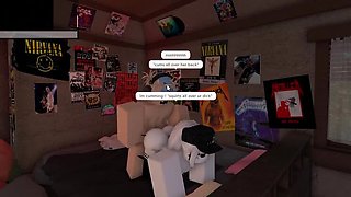 Hot Roblox babe gets wild with big dick guy in condo