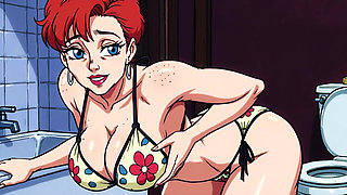 Ai Bathroom Scenes Teasing Shaking Ass