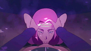 Sakura The Forbidden Scroll - Outdoor Blowjob - ( Parody )