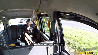 Cougar stripper with Huge Tits and tattoos fuck big black cock - fake cab