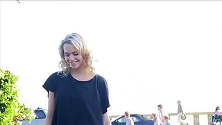 Jessica's Exotic Car Ride with Big Tits