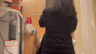 wipe clean pussy after pee amazing feel