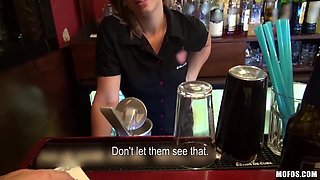 Public Pickups - Amateur Puny Titty Baremaid Rihanna Samuel Takes Ample Prick for Cash