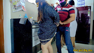 Hot Foursome Sex in the Kitchen