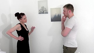 Scarlet gets fucked hard from behind by Chris Cobalt