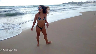 Drinking Pee in Beach and Street