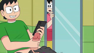 19 yo Nobita xxx with everyone and his stepmom part 1