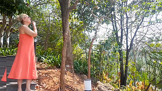 Blonde Mature Wife Enjoys Sex in Between