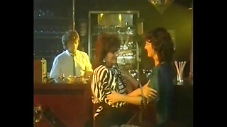 Milf brunette having fun with two cocks