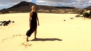 Blonde Teen Orgy in the beach