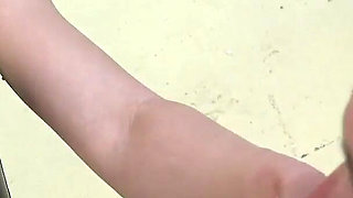 Hardcore pegging queen at submissed