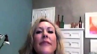 Milf Pornstar Plays With Dildo On Webcam
