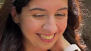 Public Blowjob in the Bushes with Stranger and Crazy Cumwalk Covered in Cum