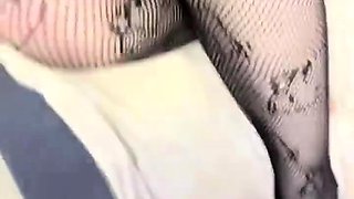 Blonde Chikita shows off her big boobs and bush