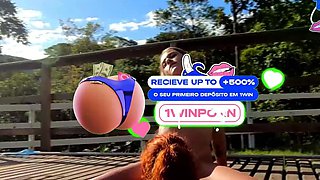 Redhead lezzies giving oral jobs at a duddy's pool soiree