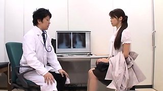 Sexy ass japan nurse screams with a large dick in her muff