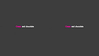 Cream and chocolate