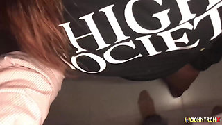 Johntronx - Sexy Blowjob and a Quickie with a Hot Asian Girl in the Bathroom