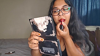 Asian BBW in Latex Smoking