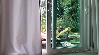 Euro amateur outdoor masturbation