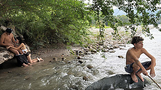 OUTDOOR SEX. I take advantage of the fact that my best friend's wife is a whore to fuck her while we are at the lake.