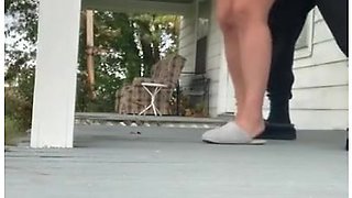 Neighbors Came Home Early And Almost Caught Fat Booty Wife Having Affair With Bbc