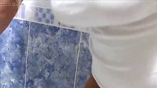 Amateur Babe Pisses Her Panties Then Masturbates & Plays With Her Ass In The Shower