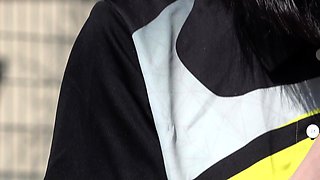 【テニスウェア】ジャージを脱いだら白スコ