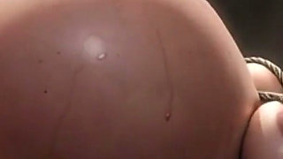 Poor Pregnant Girl Tied up - Massive Belly & Horny in Bondage