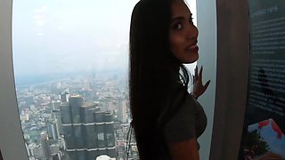 Bubble butt Thai GF fucked from behind