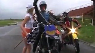 Bunch Of Biker Girls Fucked After The Race