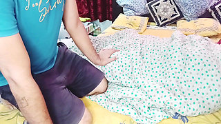 Husband and Wife Enjoying the Evening of Winter